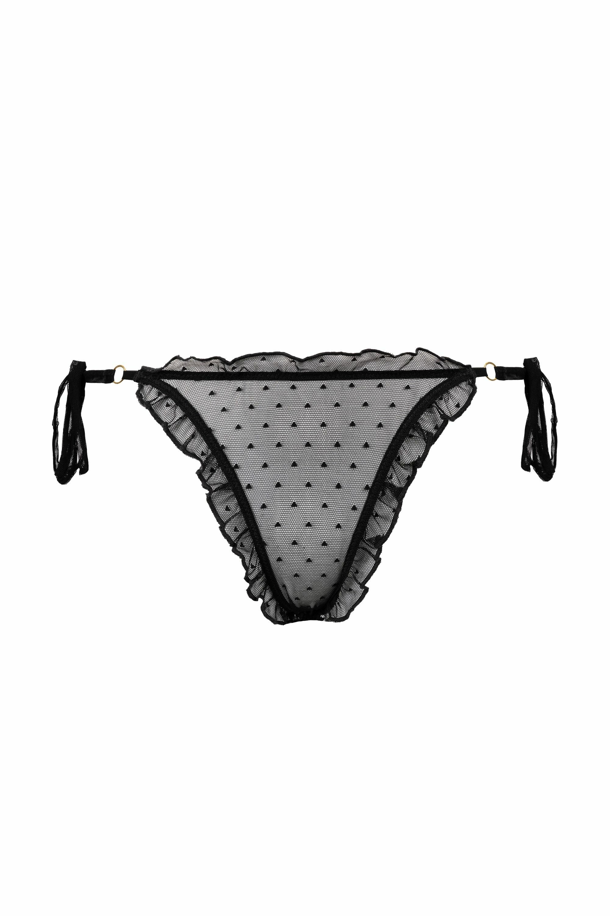 Coup de Foudre plumetis tulle tie-side brief