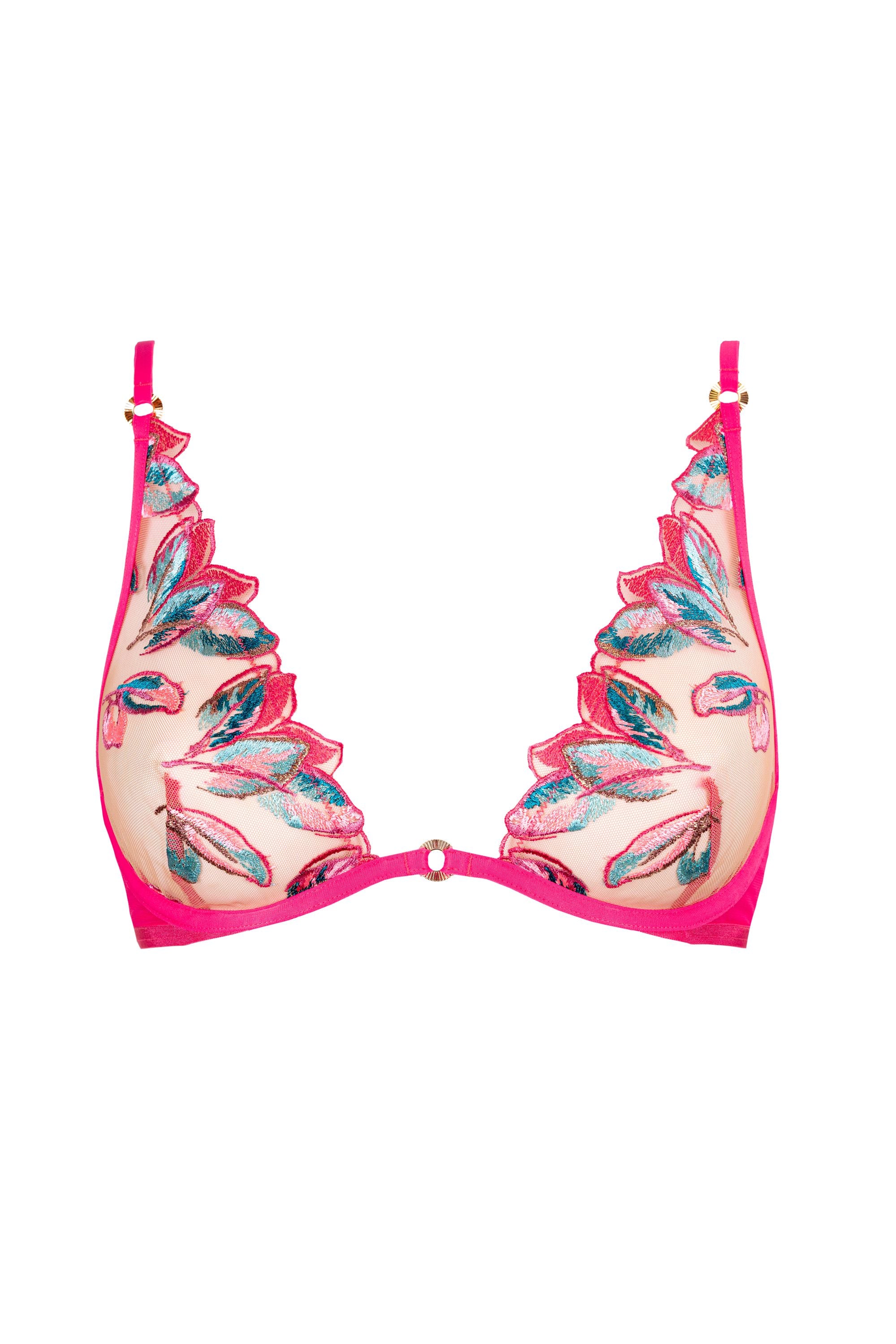  Underwire triangle bra Oiseau de Paradis Cherry